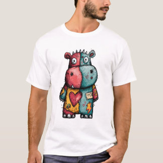 Voodoo Hippo - Patchwork Heart Guardian T Shirt