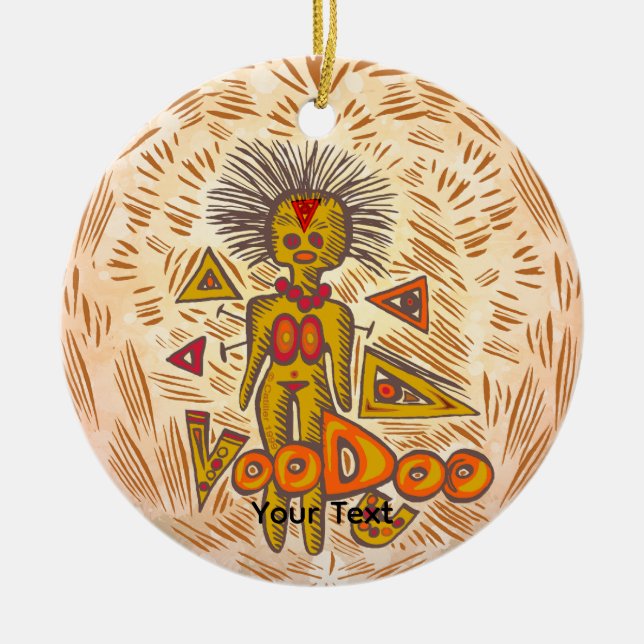 Voodoo-hjärta  julgransprydnad keramik (Framsidan)