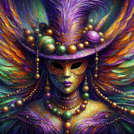 Voodoo Impressionism Mardi Gras fairy Pussel