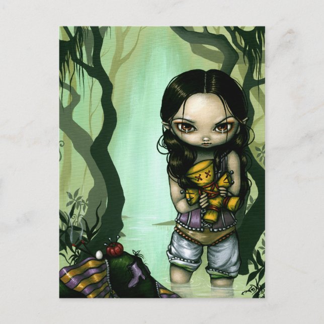 "Voodoo in Bayou" vykort (Framsida)