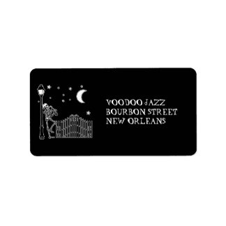 Voodoo Jazz Saxophone Player Adressetikett