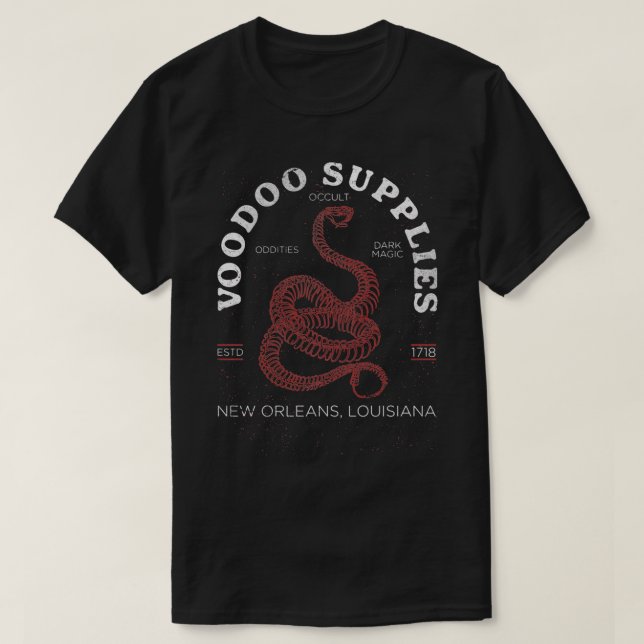 Voodoo levererar nya orleans Louisiana, Creepy Occ T Shirt (Design framsida)