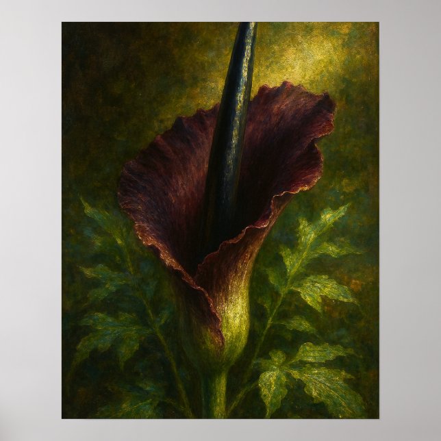 Voodoo Lily: Toxic Elegance Impressionist Art Poster (Framsidan)