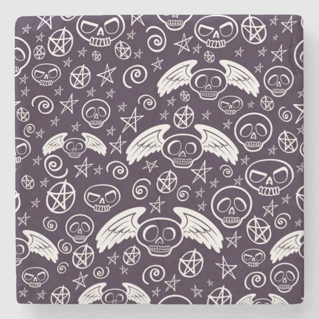 "Voodoo" mönster Stenunderlägg (Framsidan)