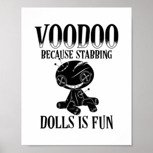 Voodoo Ord Voodoo Doll Magic Curse Gift Poster