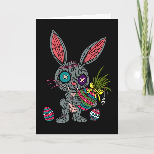 Voodoo Påskhare Helgkort (Framsida)