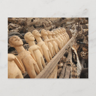 Voodoo Puppen am Fetisch Markt, Westafrika Vykort