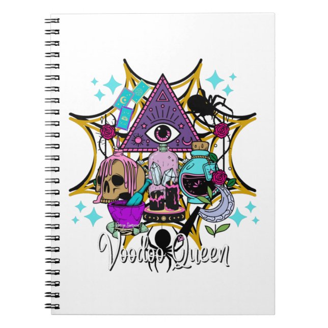Voodoo Queen Anteckningsbok (Framsidan)