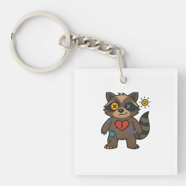 Voodoo Raccoon Tee — Rackartsgrejer Uppstoppade (Framsidan)