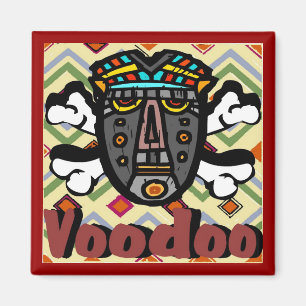 Voodoo Spell Mask Magnet