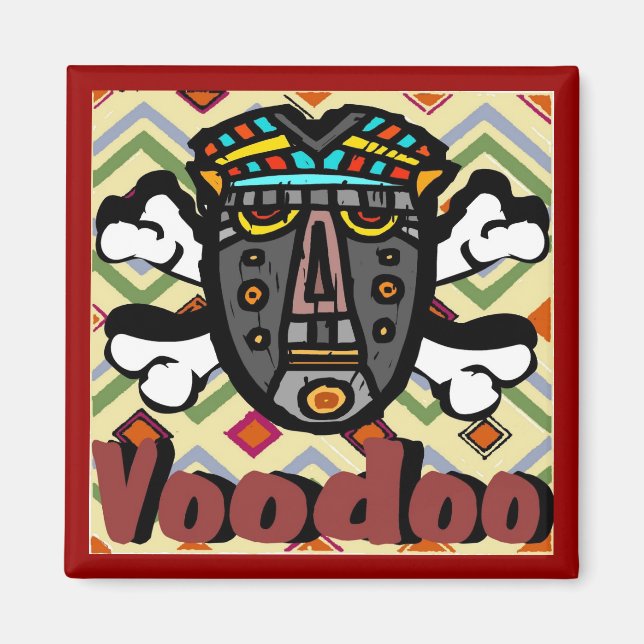 Voodoo Spell Mask Magnet (Framsidan)