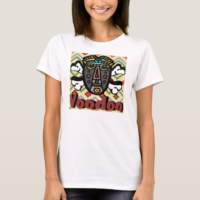 Voodoo Spell Mask Tee Shirt (Framsida)