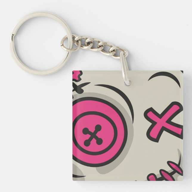 Voodoo Token Acrylic Keychain Square (Framsidan)