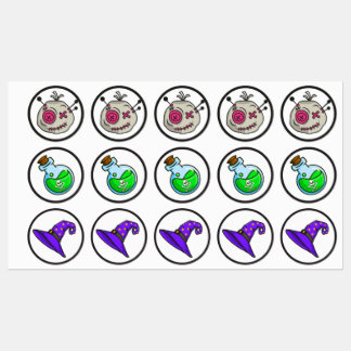 Voodoo Token Large Circle Watersecure Stickers