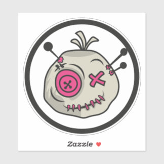 Voodoo Token Medium 6 tum x 6 tum Vinyl Sticker Klistermärken