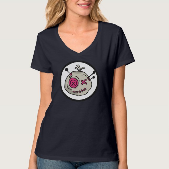 Voodoo Token Women's Basic V-Nacke T-Shirt (Framsida)