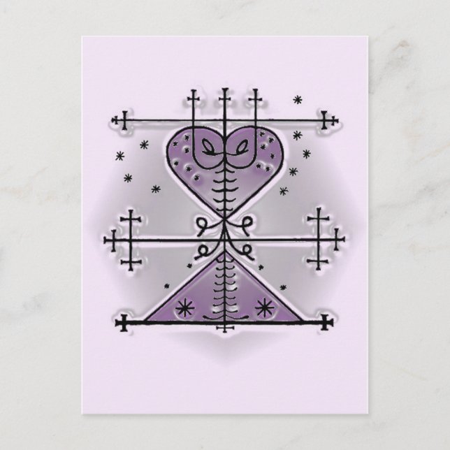 Voodoo Vévé för Manman Brigit Vykort (Framsida)