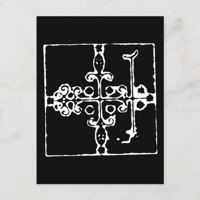 Voodoo Vévé för Pappa Legba Vykort (Framsida)