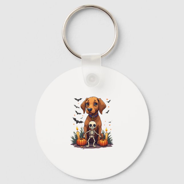 Voodoo Vizsla Hund Nyckelring (Framsida)