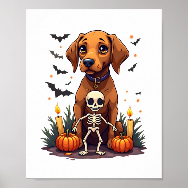Voodoo Vizsla Hund Poster (Framsidan)