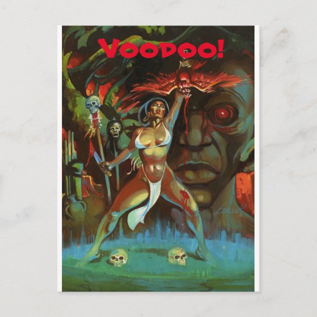 Voodoo! Vykort (Framsida)