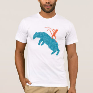 Voodooapa vs stor blåttbjörn t-shirt