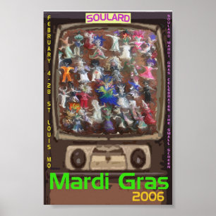 VoodoodockaMardi Gras affisch