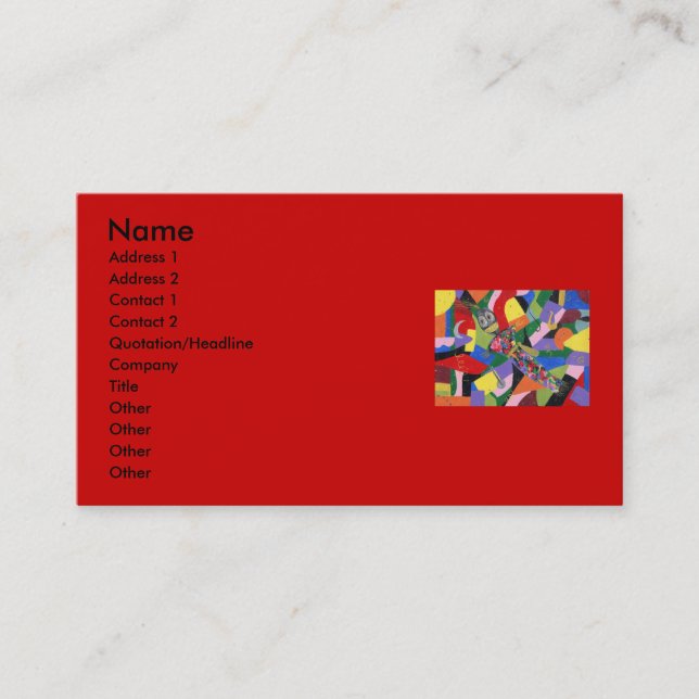 VooDoodockavisitkortar Visitkort (Framsida)