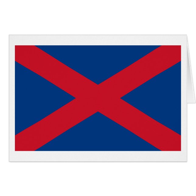 Voortrekker Flagga Hälsningskort (Framsidan Horizontal)
