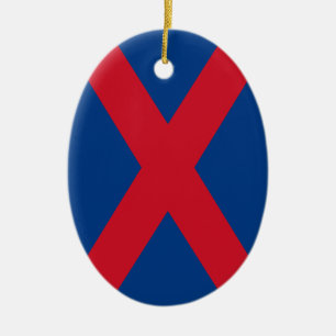 Voortrekker Flagga Julgransprydnad Keramik