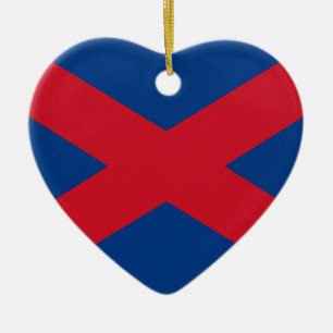 Voortrekker Flagga Julgransprydnad Keramik