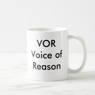 VOR uttrycker av resonerar muggen Kaffemugg