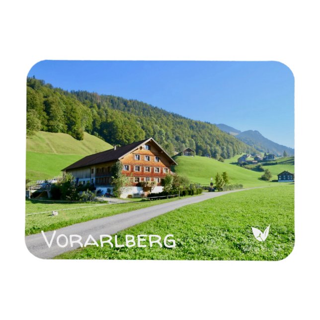 Vorarlberg, Österrike - kylmagnet Magnet (Horisontell)