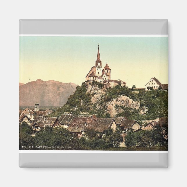 Vorarlberg Rankweil och Hohenkasten, Tyrol, Austro Magnet (Framsidan)