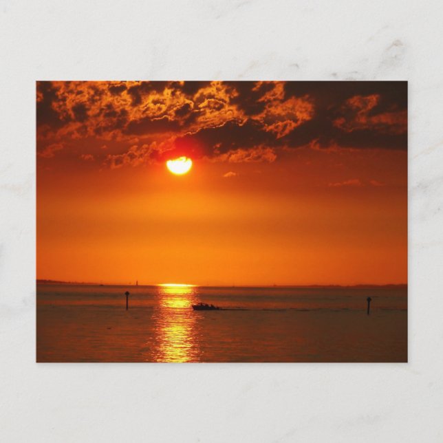 Vorarlberg Sunset vid Sjö Constance i Österrike Vykort (Framsida)