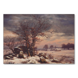 Vordingborg om vintern av J.C. Dahl Fine Art Bordsnummer