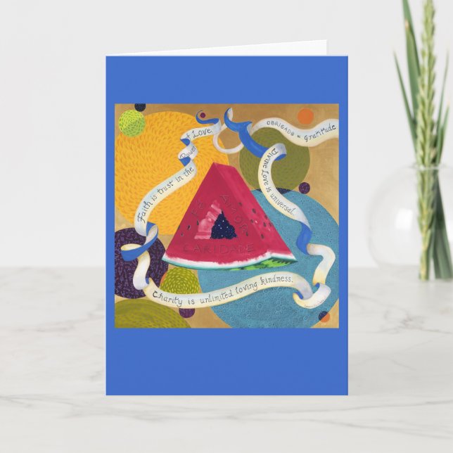 Vördnad till böntriangelKORTET Kort (Framsida)