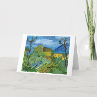Vördnad till Cezanne noterar kortet Kort