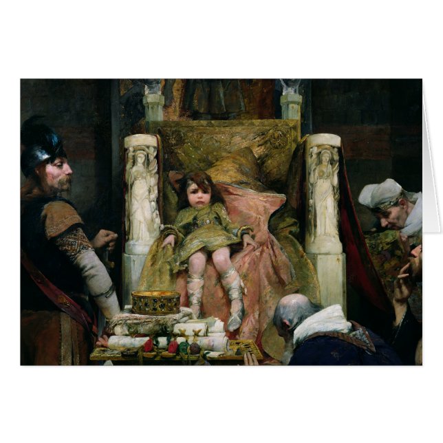 Vördnad till Clovis II Hälsningskort (Framsidan Horizontal)