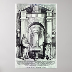 Vördnad till Durer, c.1628 Poster