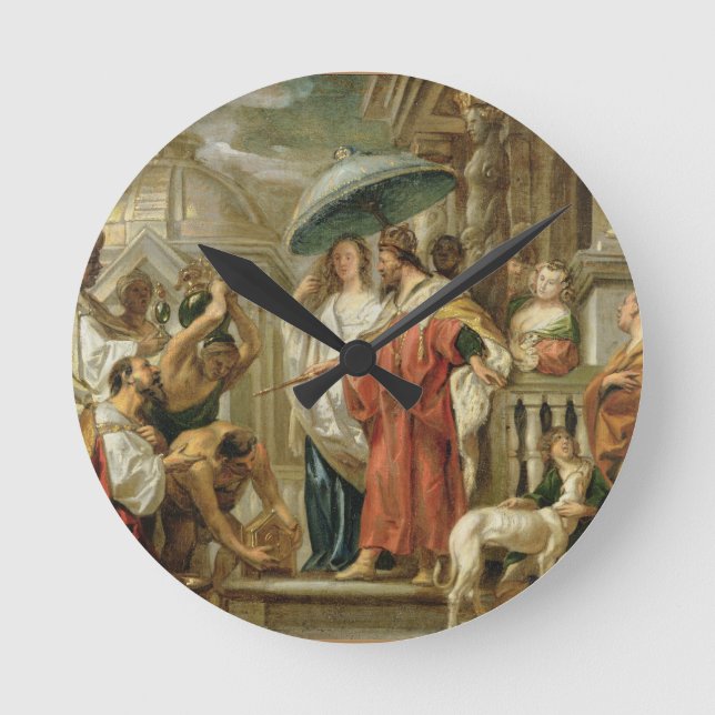 Vördnaden av CaliphHarun al-Rashid till Charlemagn Rund Klocka (Framsida)