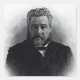 Vördnadsvärda Charles Haddon Spurgeon Fyrkantigt Klistermärke