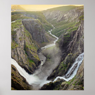 Voringsfossen vattenfall i Norge poster