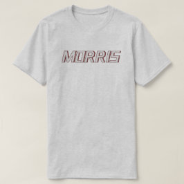 Vorname Name Morris als Designerschrift Rot T Shirt