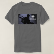 Vorpal Tecknad Bok TShirt: Blue Silhouette