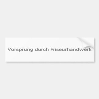 Vorsprung-durch-Friseurhandwerk-Silver Bildekal