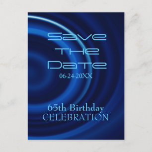 Vortex 65e Birday Save Date Postcard Meddelande Vykort