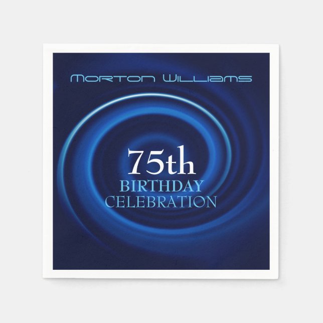 Vortex 75:e Birthday Celebration Pappersservett (Framsidan)