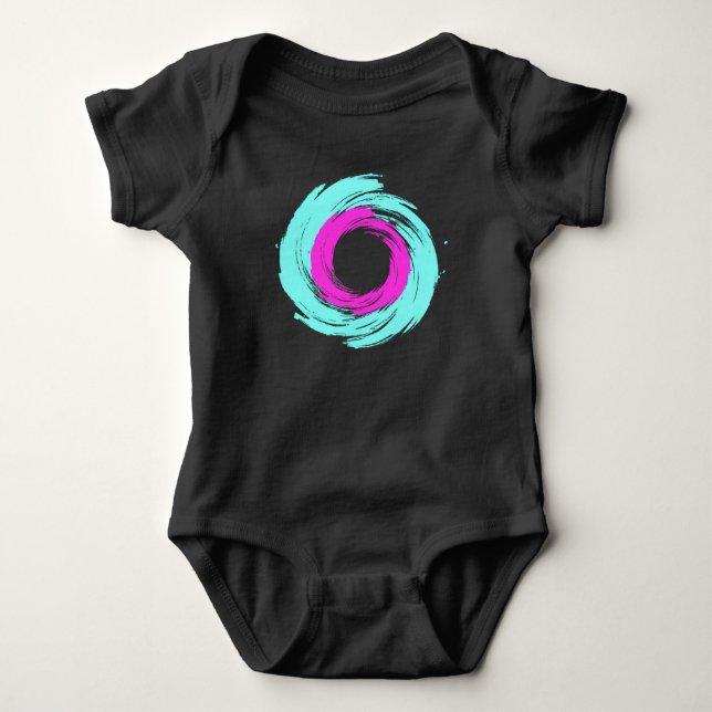 Vortex Azul Claro e Rosa T Shirt (Framsida)