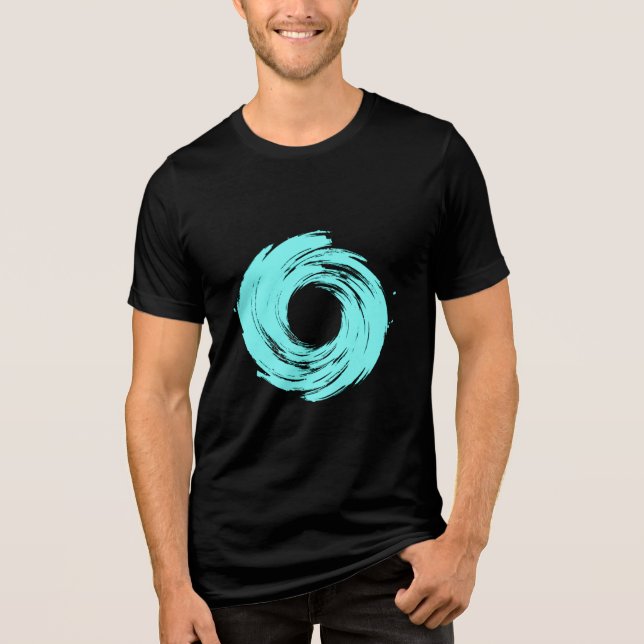 Vortex Azul Claro T Shirt (Framsida)
